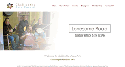 Desktop Screenshot of chillicothearts.com